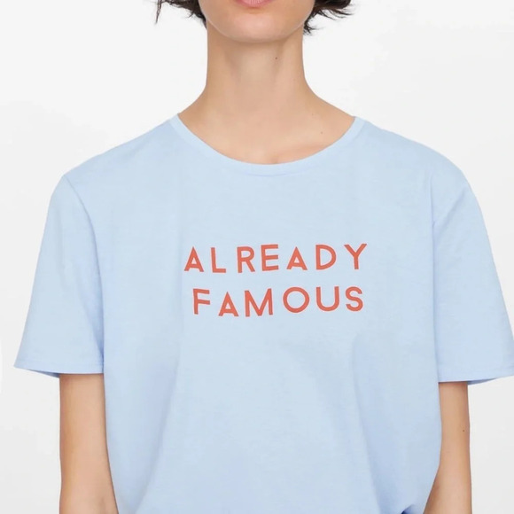 Zara Already Famous Graphic Tee - Picture 1 of 6